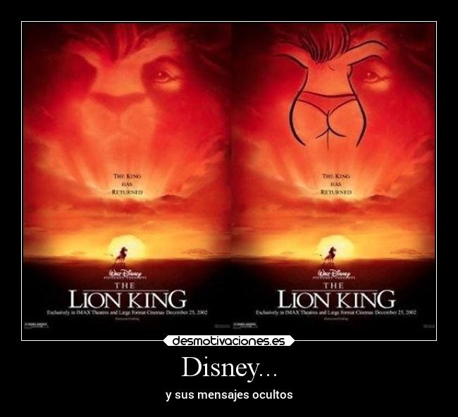 Disney... - y sus mensajes ocultos
