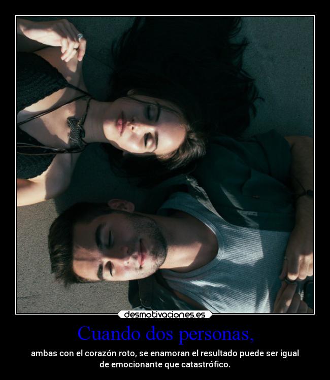 Cuando dos personas, -