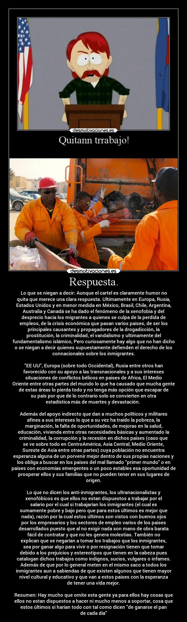 Respuesta. -