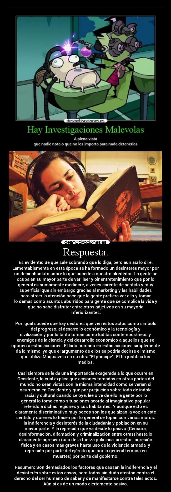 carteles desmotivaciones respuestas angelexterminador muertealosgobernantes razonamiento votencomoquieran desmotivaciones