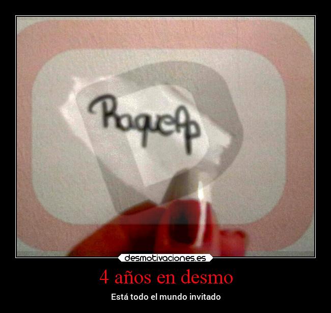 4 años en desmo -