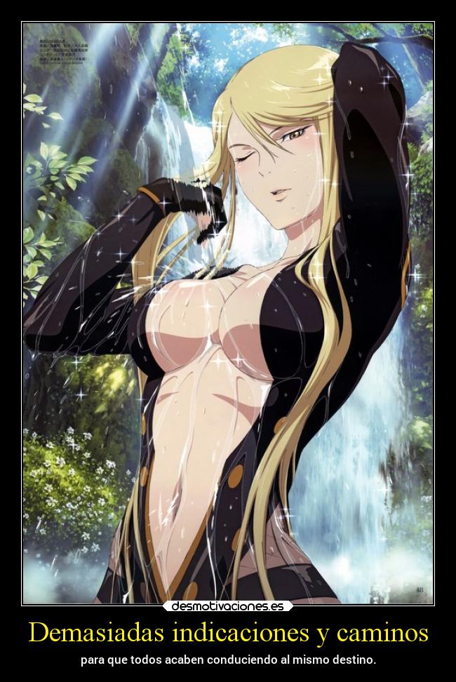 Demasiadas indicaciones y caminos -