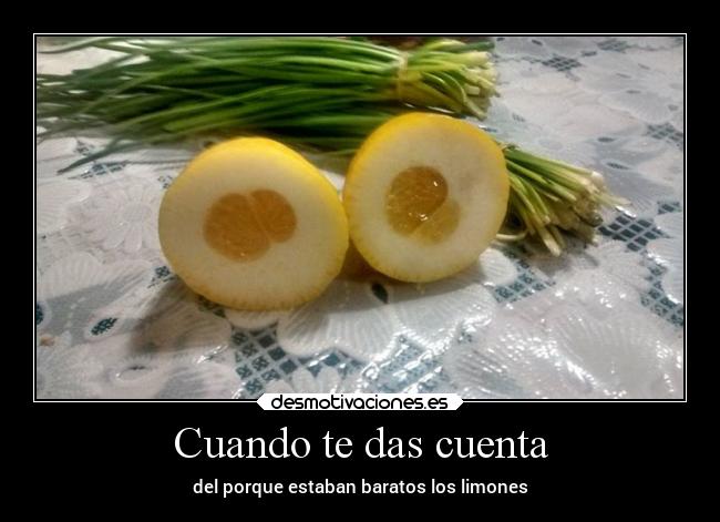 Cuando te das cuenta -