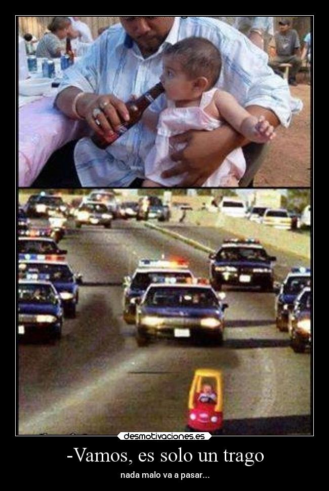 -Vamos, es solo un trago -