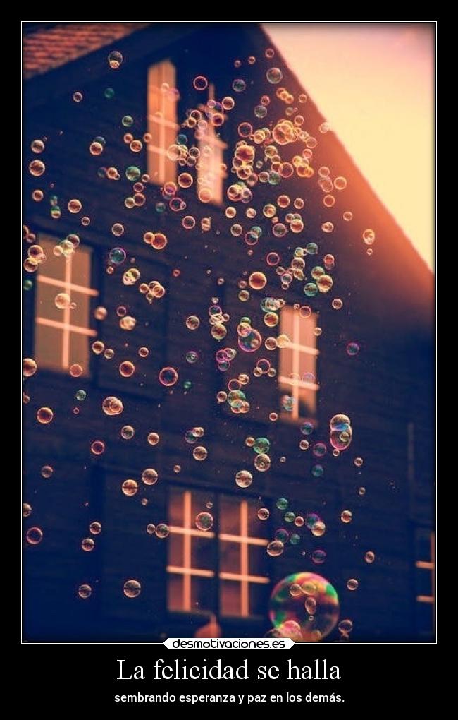 La felicidad se halla -