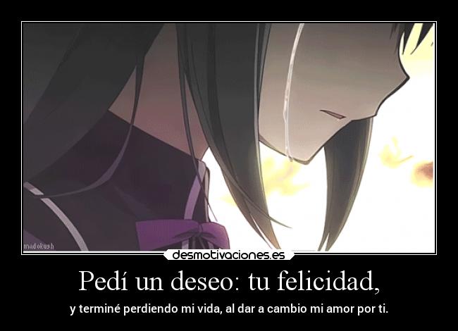 Pedí un deseo: tu felicidad, -