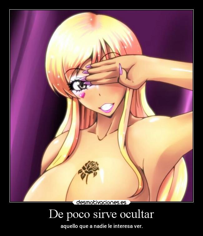 De poco sirve ocultar -