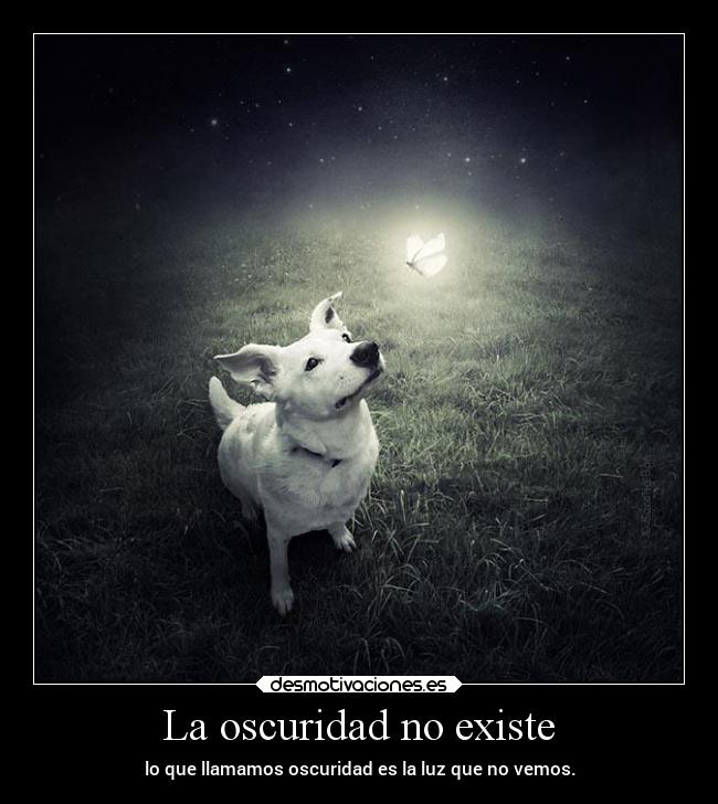 La oscuridad no existe -