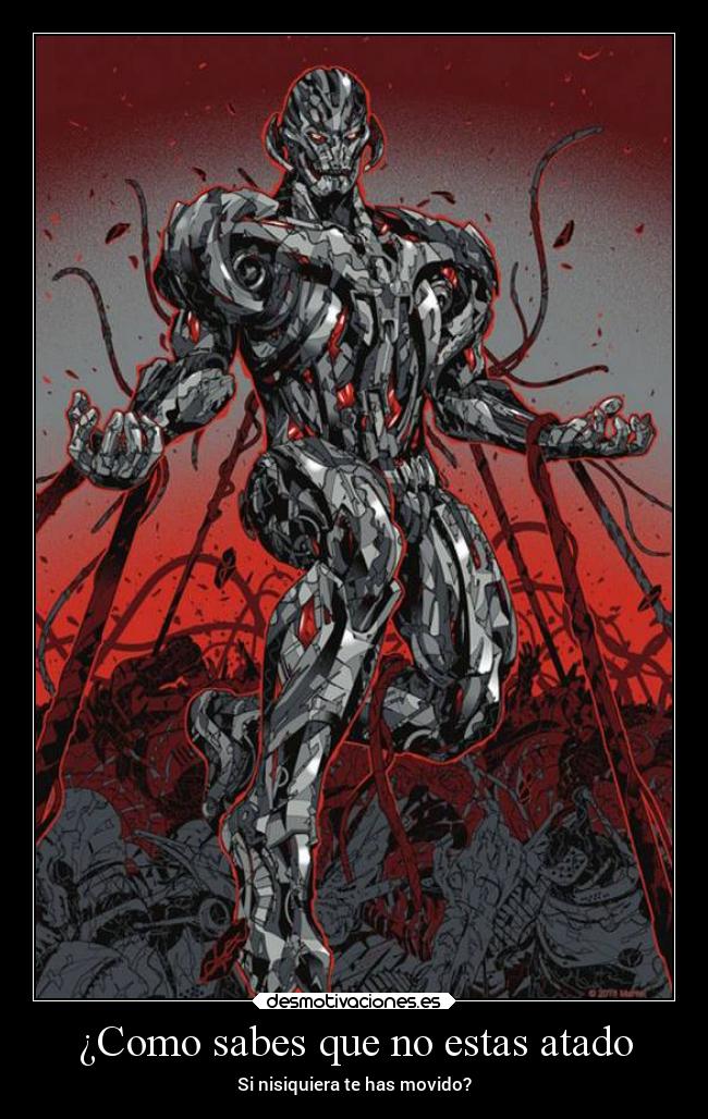 ¿Como sabes que no estas atado - Si nisiquiera te has movido?