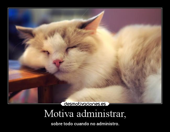 Motiva administrar, -