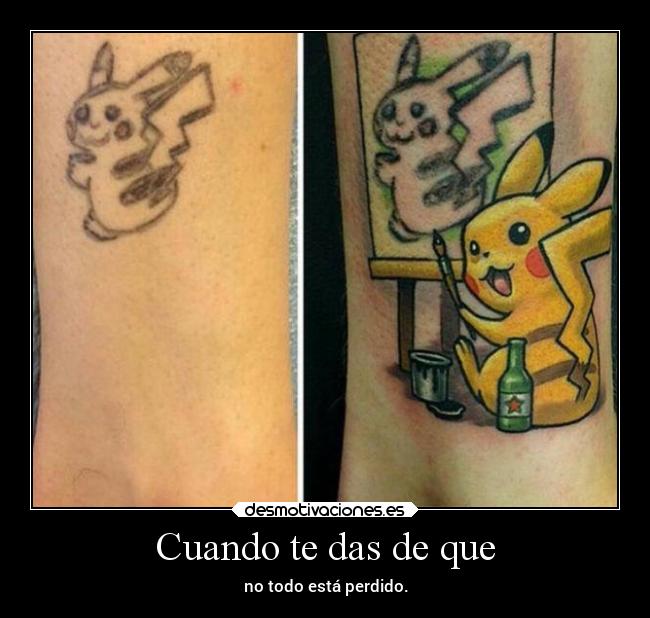 Cuando te das de que - no todo está perdido.