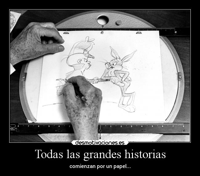 carteles historia cine animado bugs bunny papel desmotivaciones