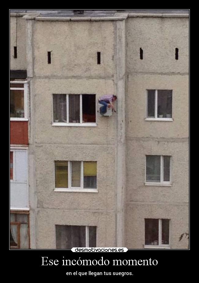 Ese incómodo momento - en el que llegan tus suegros.