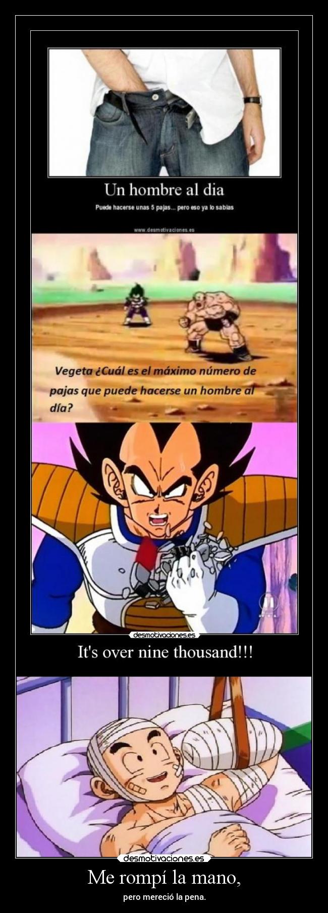 carteles humor desmofunny krilin vegeta dragonball pajas elpatodelapiovendehierba desmotivaciones