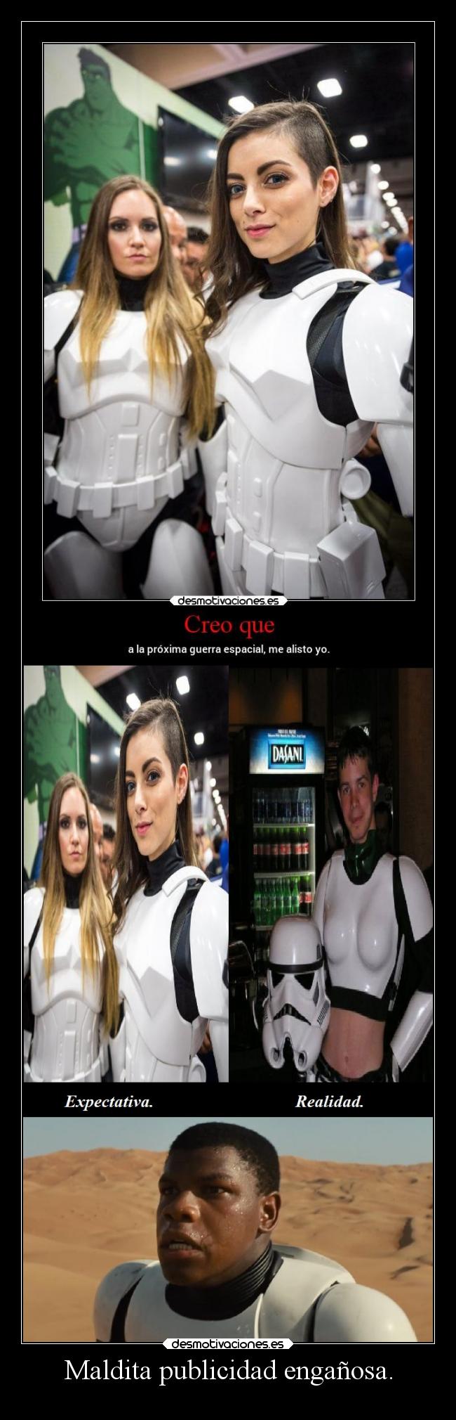 carteles humor desmofunny starwars stormtrooper elpatodelapiovendehierba desmotivaciones