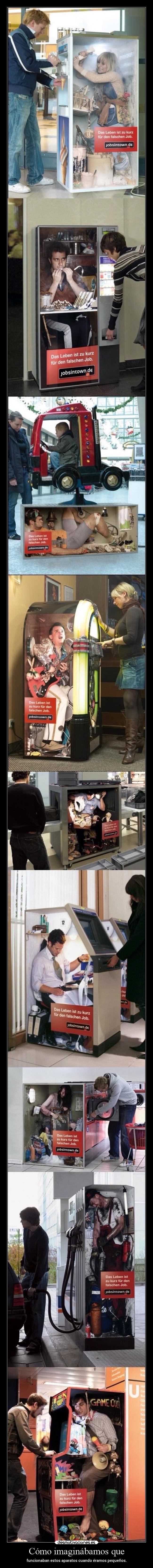 Cómo imaginábamos que - funcionaban estos aparatos cuando éramos pequeños.