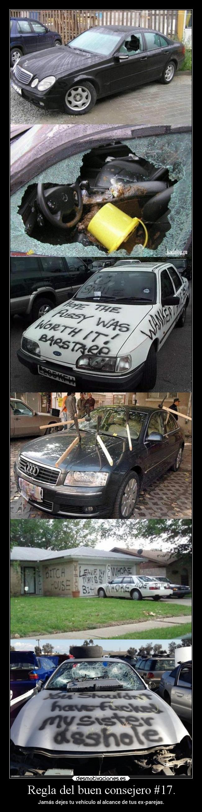 carteles humor graciosas consejero regla vehiculo desmofunny exparejas rilacs desmotivaciones