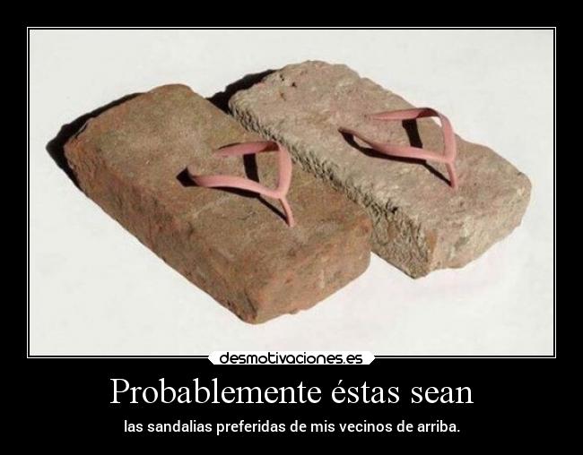 carteles humor graciosas vecinos sandalias piedra desmofunny rilacs desmotivaciones