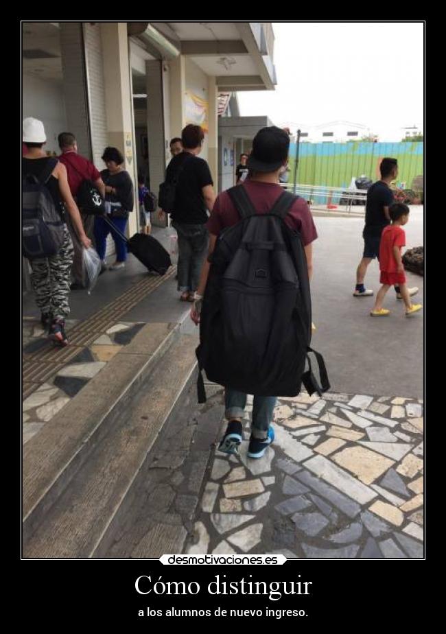 Cómo distinguir - a los alumnos de nuevo ingreso.