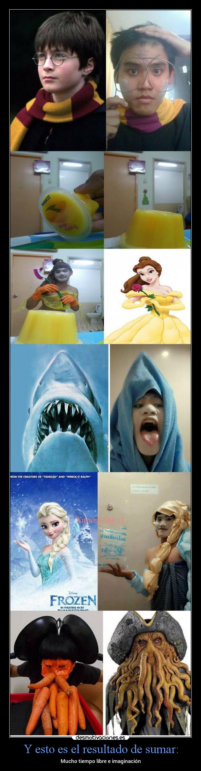 Y esto es el resultado de sumar: - Mucho tiempo libre e imaginación