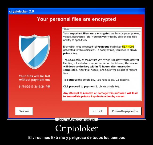 Criptoloker - El virus mas Extraño y peligroso de todos los tiempos