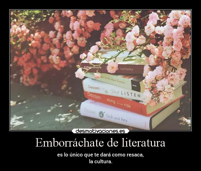 carteles literatura literatura embiagate cultura suenos resaca desmotivaciones