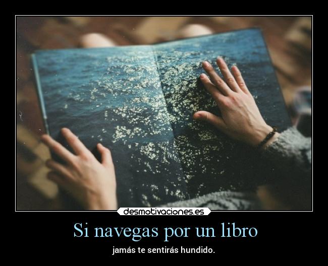 Si navegas por un libro -