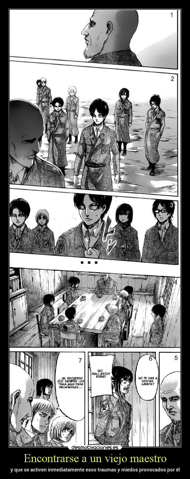 Encontrarse a un viejo maestro - y que se activen inmediatamente esos traumas y miedos provocados por él