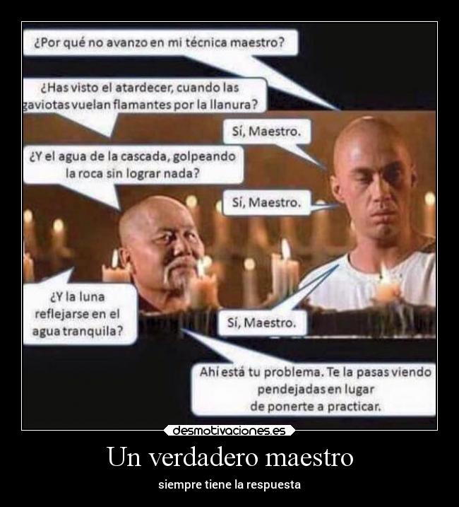 Un verdadero maestro -