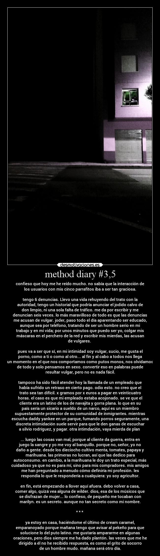 method diary #3,5 -