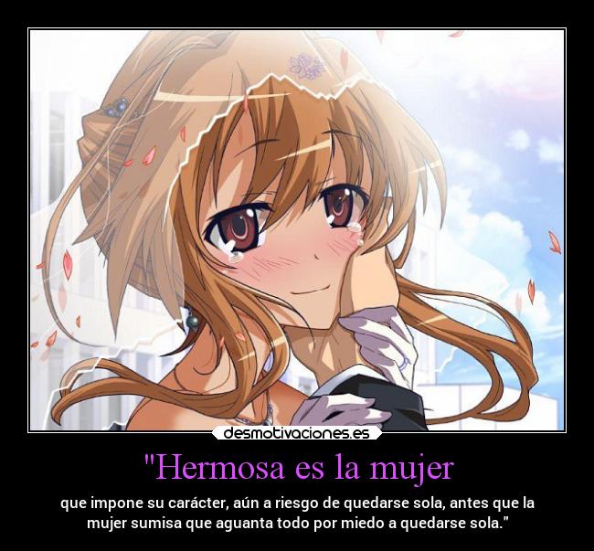 Hermosa es la mujer -