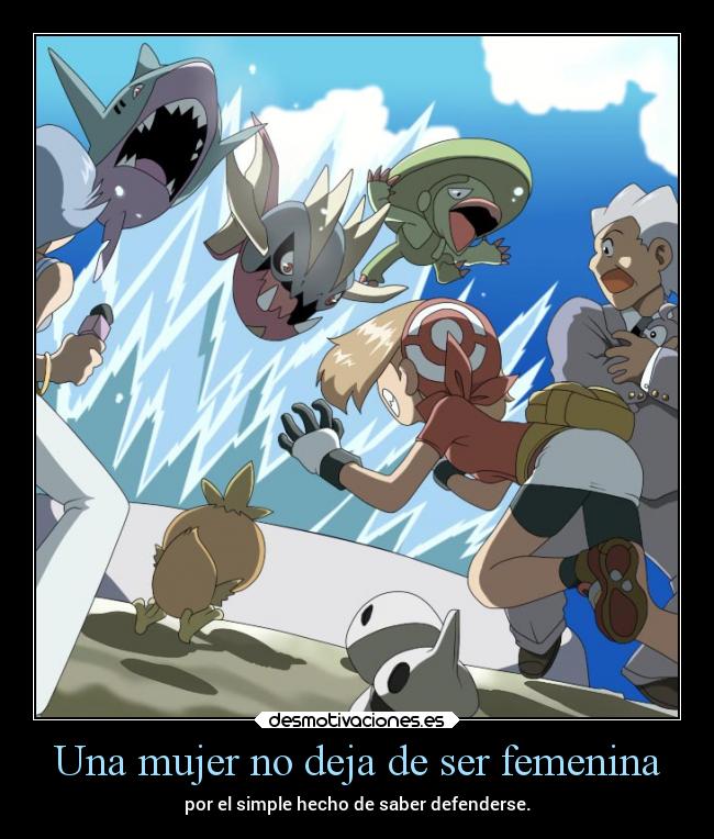 Una mujer no deja de ser femenina -