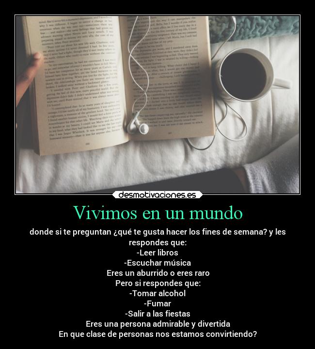 Vivimos en un mundo -