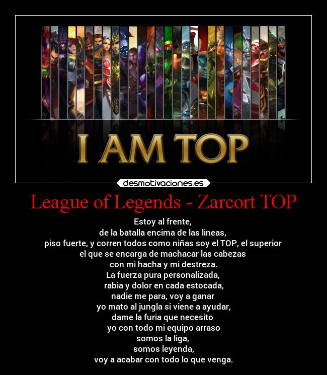 carteles musica leagueoflegends zarcortgame rap desmotivaciones