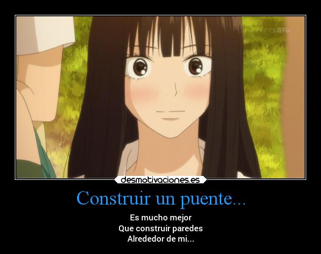 carteles obstaculos anime kuronuma sawako kimi todoke enanitos verdes alrededor desmotivaciones