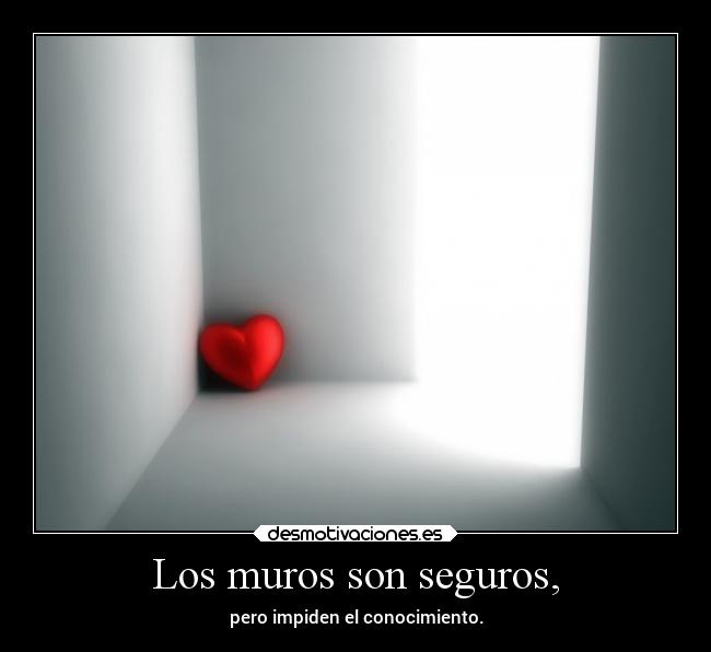 carteles obstaculos miedo libertad alma conocimiento muros desmotivaciones