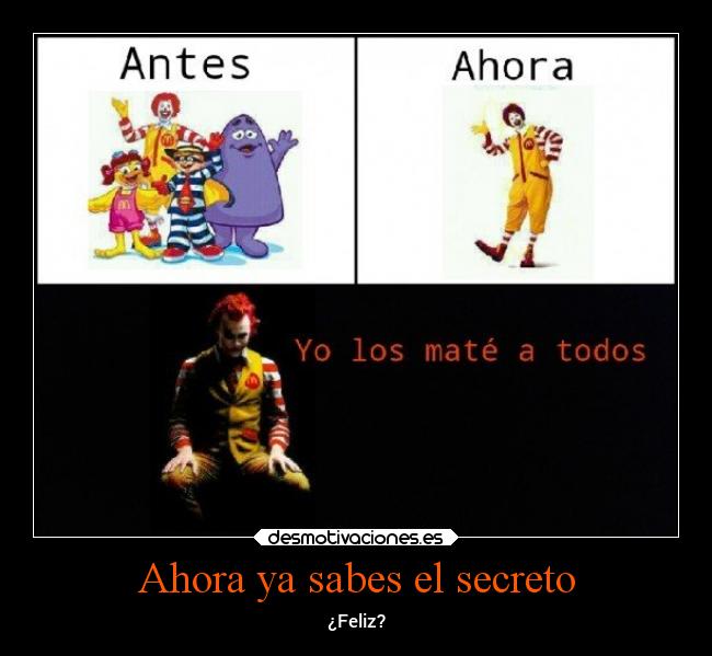 Ahora ya sabes el secreto -