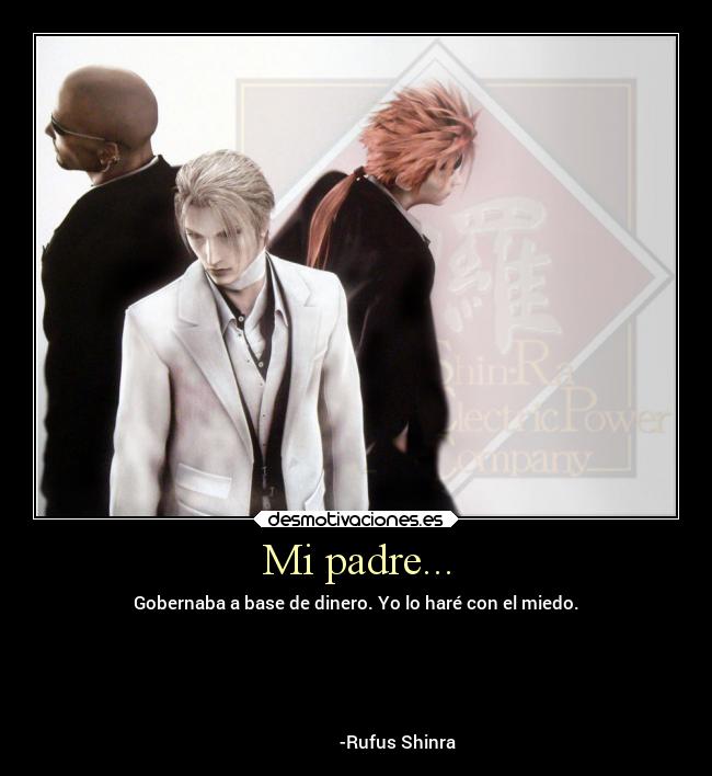 carteles padre videojuegos final fantasy rufus desmotivaciones