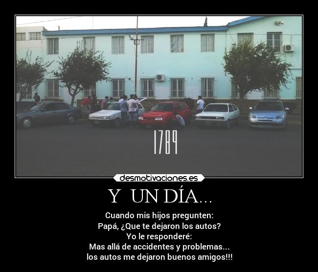 carteles padres amistad amigos autos desmotivaciones