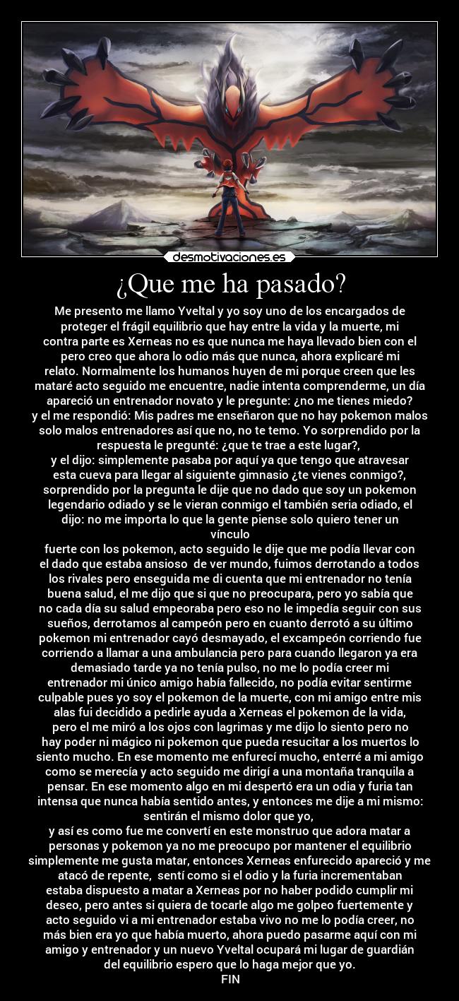 ¿Que me ha pasado? -