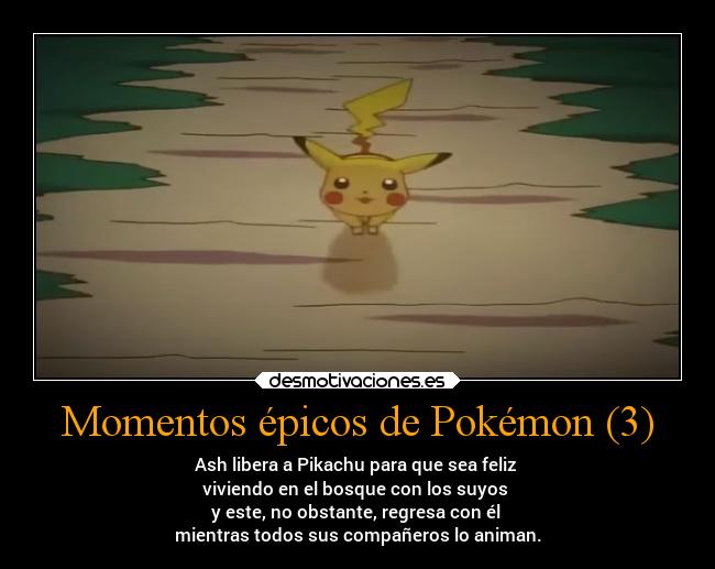 carteles pokemon anime amistad pokemon pikachu ash desmotivaciones