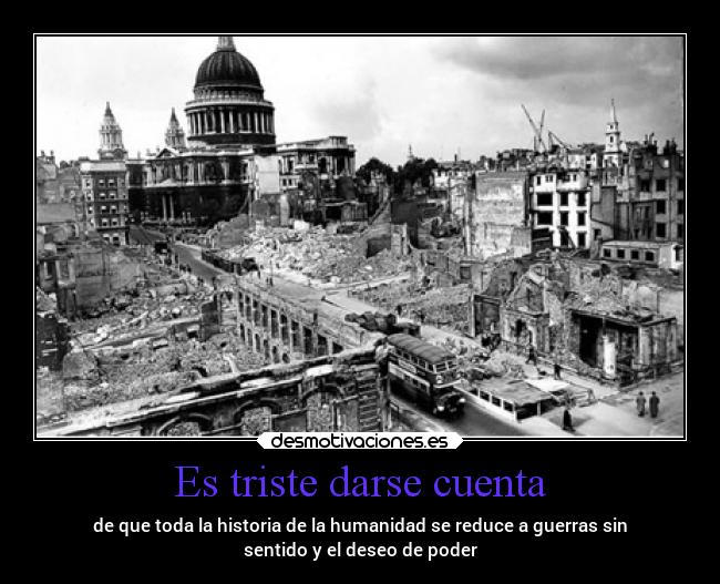 Es triste darse cuenta - 