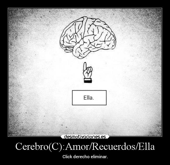 Cerebro(C):Amor/Recuerdos/Ella - Click derecho eliminar.