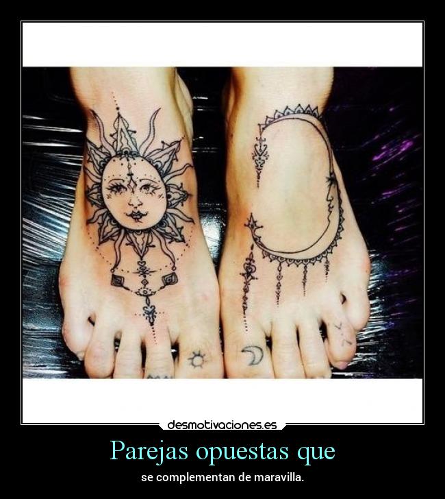 Parejas opuestas que - se complementan de maravilla.