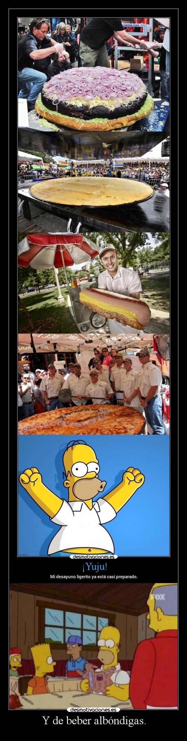 carteles simpsons humor desmofunny homer albondigas elpatodelapiovendehierba desmotivaciones