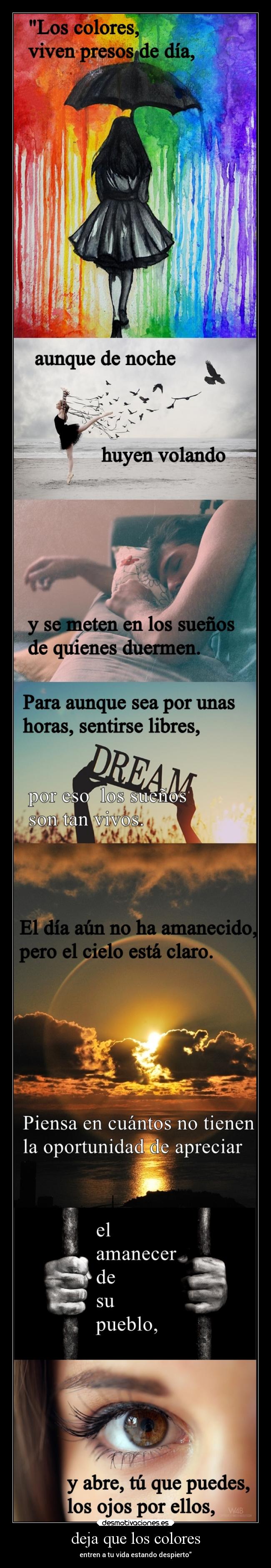 deja que los colores -