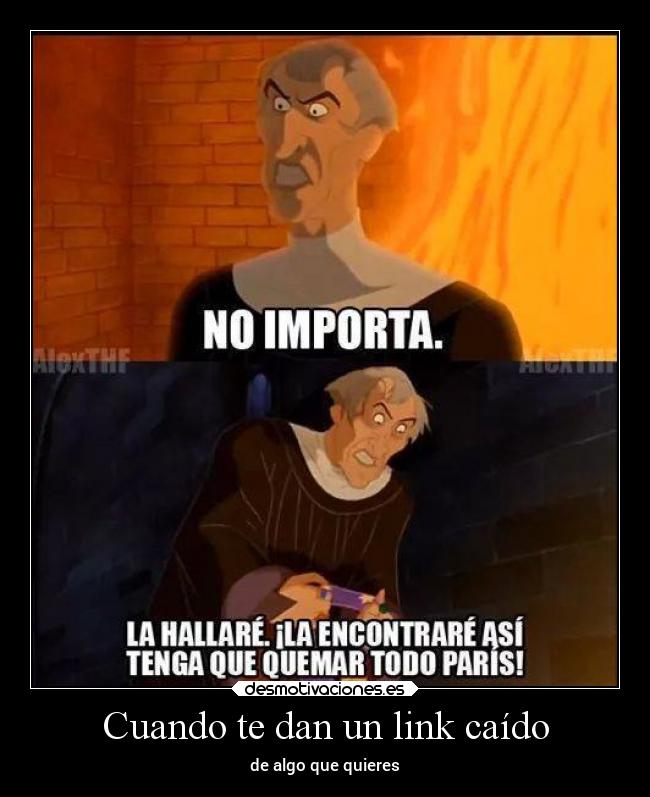 Cuando te dan un link caído - 