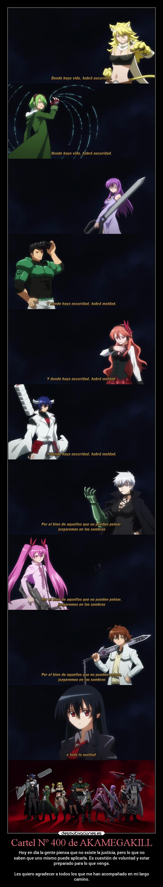 Cartel Nº 400 de AKAMEGAKILL -
