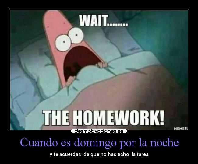 Cuando es domingo por la noche -