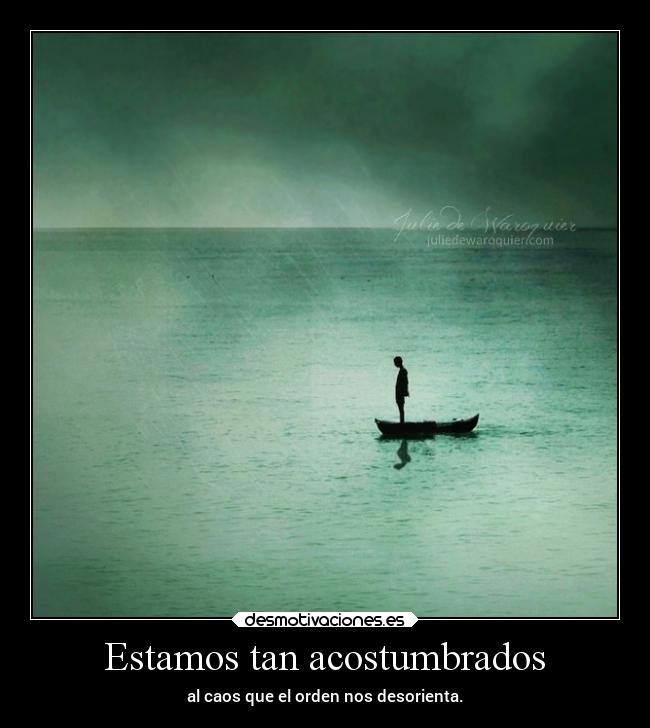 Estamos tan acostumbrados -